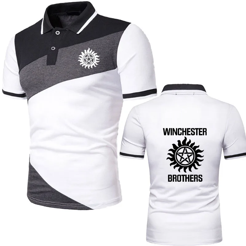 Winchester logo print Summer Business Men's polo shirt Hot sale high quality Men's short sleeve top trend Hip hop street mens
Winchester logo print Summer Business Men's polo shirt Hot sale high quality Men's short sleeve top trend Hip hop street mens