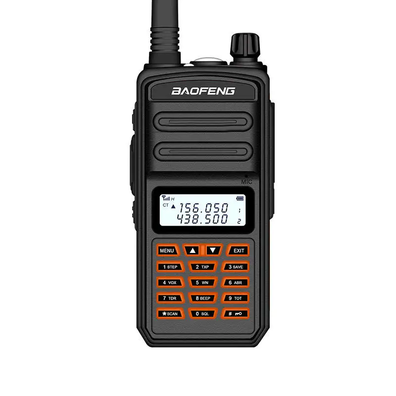 BAOFENG BF-S5plus 18W 8000mAh IP67 Waterproof UV Dual Band Two-way Handheld Radio Walkie Talkie 128 Channels Sea Land LED Flashl
BAOFENG BF-S5plus 18W 8000mAh IP67 Waterproof UV Dual Band Two-way Handheld Radio Walkie Talkie 128 Channels Sea Land LED Flashl