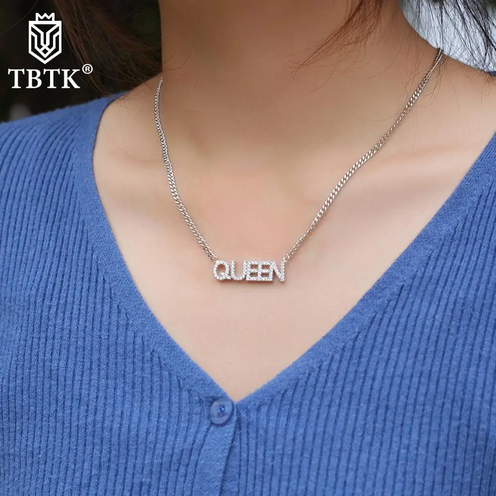 TBTK Custom Crystal Mini Name Letter Pendant Personalized Numbers Iced Out CZ With Cuban Chain Necklace For Women Hiphop Jewelry
TBTK Custom Crystal Mini Name Letter Pendant Personalized Numbers Iced Out CZ With Cuban Chain Necklace For Women Hiphop Jewelry