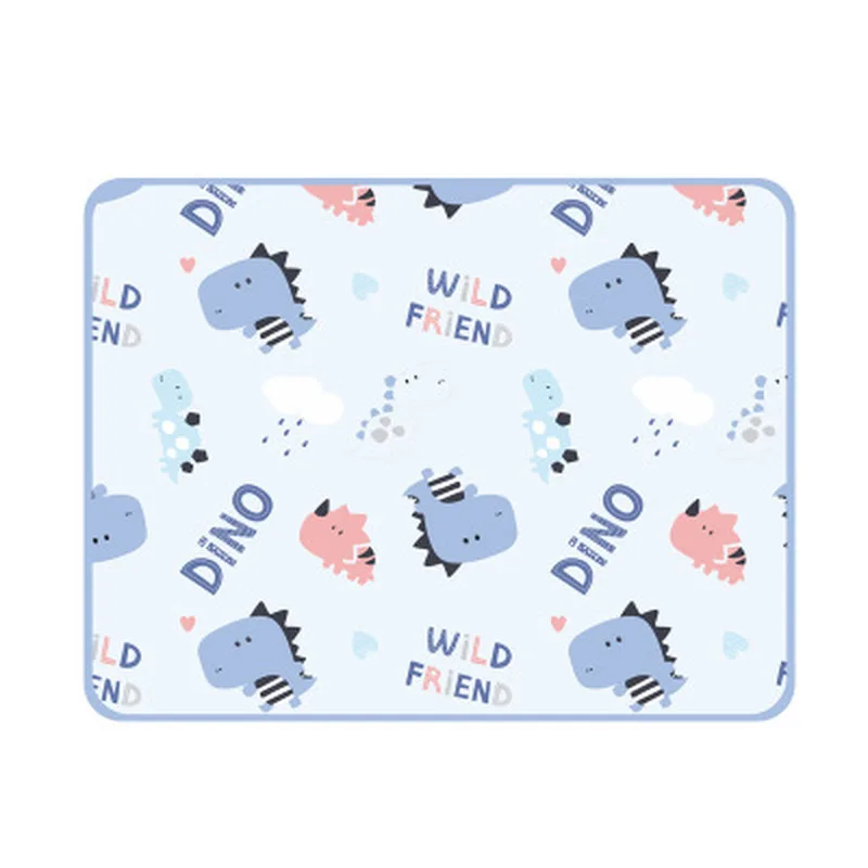 3-layer Baby Crib Mattress Diaper Pad Breathable Washable Newborns Cartoon Pattern Waterproof Changing Mat Pads Covers | Мать и ребенок