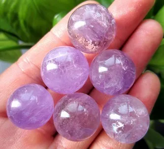 326 6Pcs 28-30mmNATURAL AMETHYST QUARTZ CRYSTAL SPHERE BALL HEALING 
326 6Pcs 28-30mmNATURAL AMETHYST QUARTZ CRYSTAL SPHERE BALL HEALING