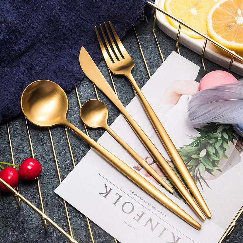 4 Pieces Spanish Stainless Steel Flatware Set, Knife Fork Spoons, Travel Camping Cutlery Set, Reusable Lunch Box Utensils
4 Pieces Spanish Stainless Steel Flatware Set, Knife Fork Spoons, Travel Camping Cutlery Set, Reusable Lunch Box Utensils