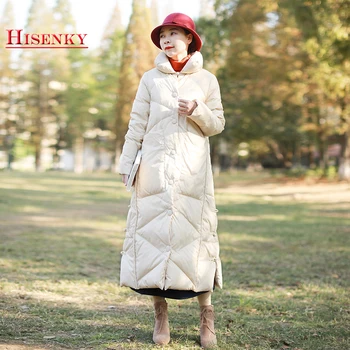 Hisenky Winter Women Long Down Coat Stand Collar Jacket Enthnic Winter Ultra Light Outwear Warm Parkas White Duck Down Coat
Hisenky Winter Women Long Down Coat Stand Collar Jacket Enthnic Winter Ultra Light Outwear Warm Parkas White Duck Down Coat