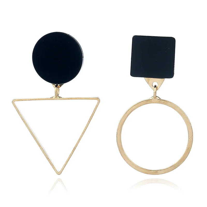 Vintage Personality Asymmetrical Geometric Stud Earring for Women Girl Glamour Simple Round Triangle Earring Jewelry Gift
Vintage Personality Asymmetrical Geometric Stud Earring for Women Girl Glamour Simple Round Triangle Earring Jewelry Gift