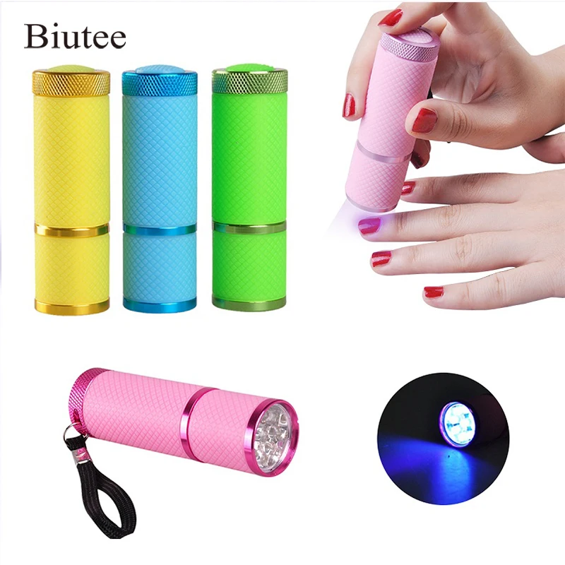 Mini LED Flashlight Lamp Nail Dryer Portable for Nail Gel 15s Fast Dry Nail Polish Curing Lamp Aluminum Alloy AAA Battery 9 LED
Mini LED Flashlight Lamp Nail Dryer Portable for Nail Gel 15s Fast Dry Nail Polish Curing Lamp Aluminum Alloy AAA Battery 9 LED