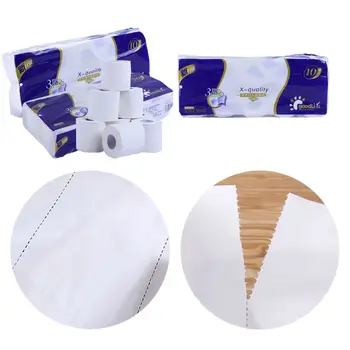 10 Rolls Soft Wood Pulp Toilet Roll Paper 3-Ply Tissue for Home Bath Kitchen Use
10 Rolls Soft Wood Pulp Toilet Roll Paper 3-Ply Tissue for Home Bath Kitchen Use