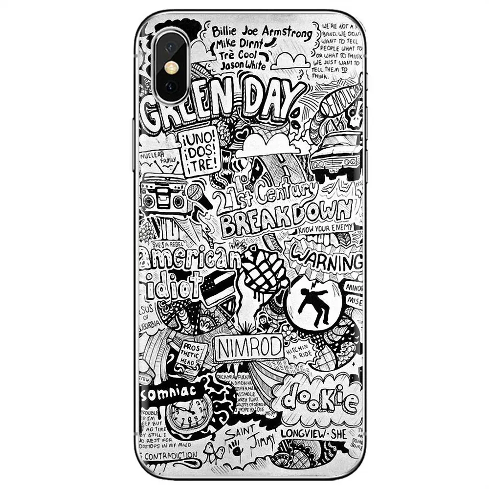 Силиконовый чехол для телефона Xiaomi Redmi 4A S2 Note 3 3S 4 4X 5 Plus 6 7 6A Pro Pocophone F1 Coldplay Green Day Rock