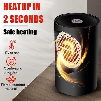 Mini Portable Energy-saving Overheat Protection Desktop Electric Fan Heater for Home Office Hotel Bedroom Living Room EU Plug
Mini Portable Energy-saving Overheat Protection Desktop Electric Fan Heater for Home Office Hotel Bedroom Living Room EU Plug