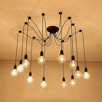 LED Chandelier Kitchen Light Retro Industrial Spider For Living Room Bar Kitchen Restaurant Loft Techo E27 Lustre Luminaria
LED Chandelier Kitchen Light Retro Industrial Spider For Living Room Bar Kitchen Restaurant Loft Techo E27 Lustre Luminaria