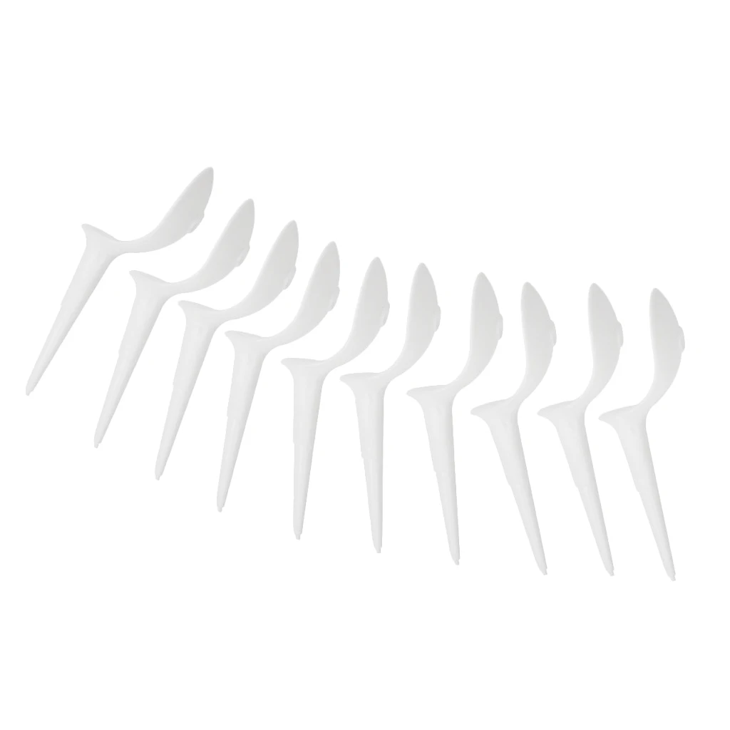 Pack of 10 Stable Golf Tees Tee Ball Nail Position Marker Plastic Chair-shaped Pack of 10 Stable Golf Tees Tee Ball Nail Position Marker Plastic Chair-shaped