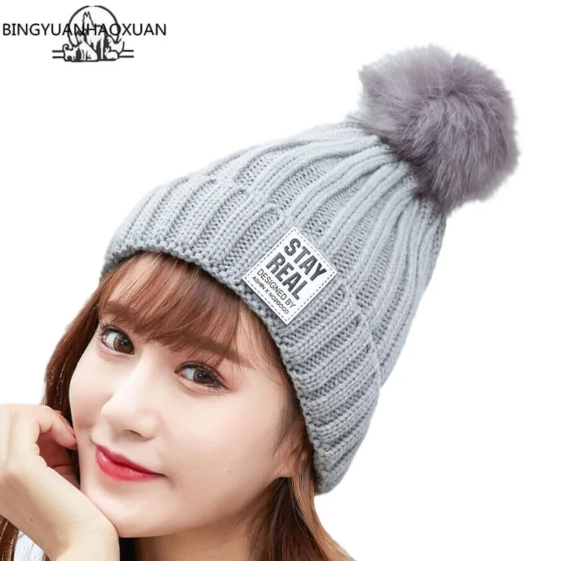 Pompoms Fur Knitted Winter Hats For Women Pom Poms Skullies Beanies Thick Winter Hats Fluffy Ball Female Beanies Caps Warm Hat
Pompoms Fur Knitted Winter Hats For Women Pom Poms Skullies Beanies Thick Winter Hats Fluffy Ball Female Beanies Caps Warm Hat