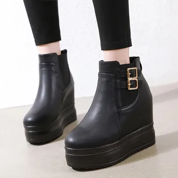 YMECHIC Winter 2019 Fashion Punk Platform Boots Black Gothic Female Shoes Height Increasing Buckle Ankle Boots for Women Bootie
YMECHIC Winter 2019 Fashion Punk Platform Boots Black Gothic Female Shoes Height Increasing Buckle Ankle Boots for Women Bootie