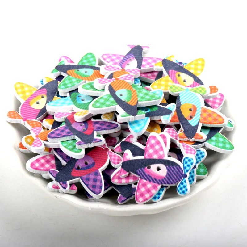 Mixed Plane Painted Wooden Sewing Buttons Bottoni Decorativi Handmade Scrapbooking Craft 20pcs 31x30mm
Mixed Plane Painted Wooden Sewing Buttons Bottoni Decorativi Handmade Scrapbooking Craft 20pcs 31x30mm