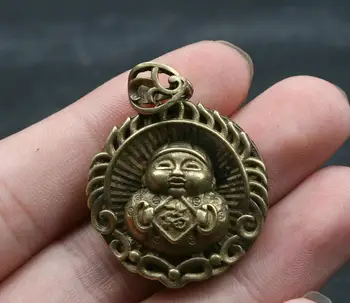 33MM Collection Curio China Bronze Lovable Child Boy Lucky Pingan Small Pendant
33MM Collection Curio China Bronze Lovable Child Boy Lucky Pingan Small Pendant