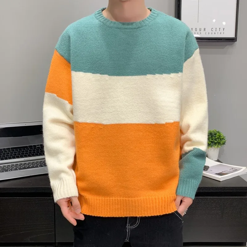 SFABL Oversize Sweater Men Streetwear Fashion Patchwork Hip Hop Autumn Winter New Pullovers O-neck Casual Men's Sweaters Striped
SFABL Oversize Sweater Men Streetwear Fashion Patchwork Hip Hop Autumn Winter New Pullovers O-neck Casual Men's Sweaters Striped