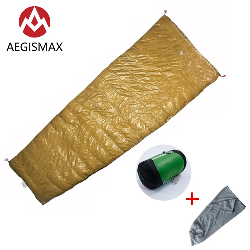 AEGISMAX Outdoor Envelope LIGHT Series 95% white Goose Down Envelope Three-Season Camping Hiking Ultralight Sleeping Bag 800FP
AEGISMAX Outdoor Envelope LIGHT Series 95% white Goose Down Envelope Three-Season Camping Hiking Ultralight Sleeping Bag 800FP