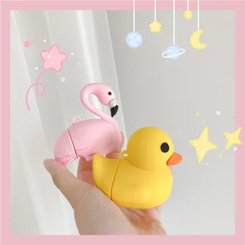 Flamingo Yellow Rubber Duck Silicone Shockproof Headphone Case For Apple Airpods 1 2 3 Pro Protection Earphone Cover Accessories
Flamingo Yellow Rubber Duck Silicone Shockproof Headphone Case For Apple Airpods 1 2 3 Pro Protection Earphone Cover Accessories