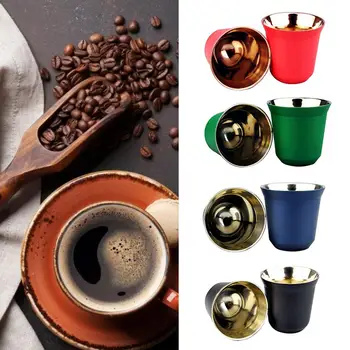 HOT SALE! 80ml Double Wall Stainless Steel Espresso Insulation Coffee Cup Capsule Mug 304 Stainless Steel Coffee Cup Double Wall
HOT SALE! 80ml Double Wall Stainless Steel Espresso Insulation Coffee Cup Capsule Mug 304 Stainless Steel Coffee Cup Double Wall