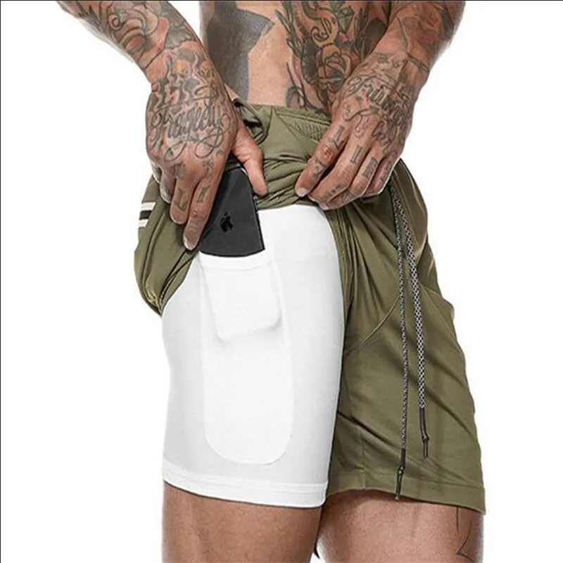 2019 Men's 2 in 1 Casual secure pocket shorts Quick Drying Cool Men gyms Joggers brand Shorts Fake two pieces Built-in Pockets
2019 Men's 2 in 1 Casual secure pocket shorts Quick Drying Cool Men gyms Joggers brand Shorts Fake two pieces Built-in Pockets