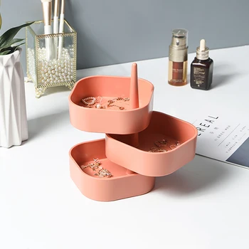 Ladies Jewelry Storage Box Creative Three-layer Rotatable Jewelry Accessories Jewelry Earrings Riontain Storage Gift Box Plastic
Ladies Jewelry Storage Box Creative Three-layer Rotatable Jewelry Accessories Jewelry Earrings Riontain Storage Gift Box Plastic