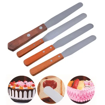 Stainless Steel Spatula Cream Butter Scraper Batter Cake Spatula With Wood Handle Multi-size Baking Tools For Pastry
Stainless Steel Spatula Cream Butter Scraper Batter Cake Spatula With Wood Handle Multi-size Baking Tools For Pastry