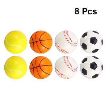 8PCS 6.3cm Mini PU Sport Balls Squeeze Foam Basketballs Baseball Stress Balls Stress Relief Toys for Pet Relaxation
8PCS 6.3cm Mini PU Sport Balls Squeeze Foam Basketballs Baseball Stress Balls Stress Relief Toys for Pet Relaxation