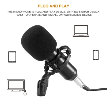 BM900 Portable Microphone Sound Recording Mic Device Condenser Microphone For Interview Computer Sound Recording Equipment
BM900 Portable Microphone Sound Recording Mic Device Condenser Microphone For Interview Computer Sound Recording Equipment
