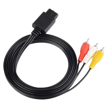 6FT AV Audio Video Adapter Cable Cord for SNES Super NES Game consoles Nintendo N64 GameCube 1021#2*
6FT AV Audio Video Adapter Cable Cord for SNES Super NES Game consoles Nintendo N64 GameCube 1021#2*