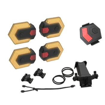 Bike Turn Signals with Smart Wireless Remote Control Bike Tail Lights Front and Rear lamp Cycling Warning bicycle Light 
Bike Turn Signals with Smart Wireless Remote Control Bike Tail Lights Front and Rear lamp Cycling Warning bicycle Light