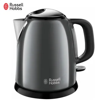 

Electric Kettles Russell Hobbs 24993-70 Home Appliances Kitchen Appliance Colors+ Mini Grey grey Steel Light Grey Electric Kettle Flat Bottom Heating Scale Window