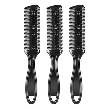 3pcs Hair Cutter Comb Double Side Haircut Scissors Metal Blade Razor Plastic Hair Comb Cutter Trimmer with Stainless Steel Blade
3pcs Hair Cutter Comb Double Side Haircut Scissors Metal Blade Razor Plastic Hair Comb Cutter Trimmer with Stainless Steel Blade