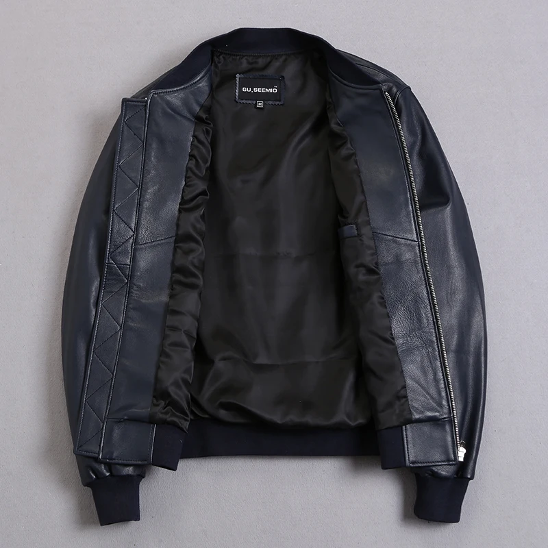 Men's Sheepskin Coat Bomber Genuine Jacket Men Plus Size Short Leather Jackets Veste Cuir Homme KJ2273
Men's Sheepskin Coat Bomber Genuine Jacket Men Plus Size Short Leather Jackets Veste Cuir Homme KJ2273