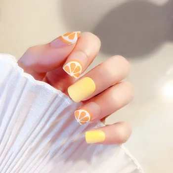 Yellow Fruit 24 sheet/set Fake False Nail Tips Fashion Round Cover Glue Manicure Makeup New Design Pure Art Nail Stickers S66
Yellow Fruit 24 sheet/set Fake False Nail Tips Fashion Round Cover Glue Manicure Makeup New Design Pure Art Nail Stickers S66