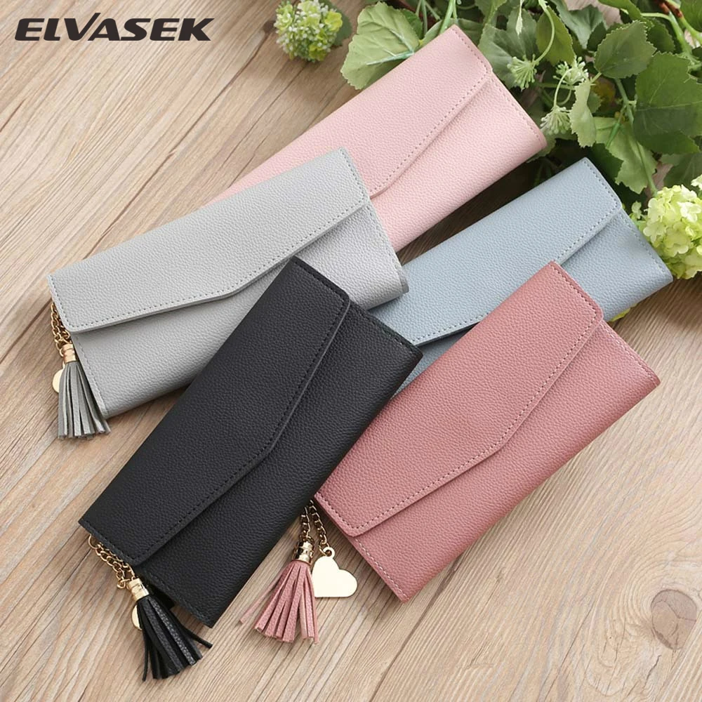 New Fashion Women Simple Solid Color Long Wallet Tassel Coin Purse Card Holders Handbag Small Pocket Brand CA6919
New Fashion Women Simple Solid Color Long Wallet Tassel Coin Purse Card Holders Handbag Small Pocket Brand CA6919
