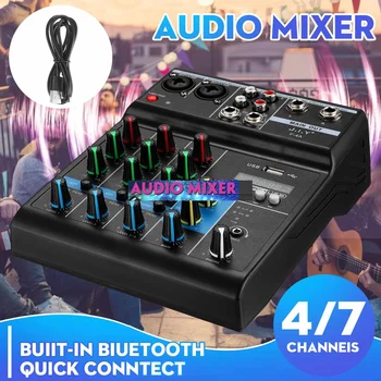 Professional 4 Channel DJ Mixer Reverberation Audio Mixer Stage Lifeshow Mixing Console Support bluetooth 5.0 USB Computer
Professional 4 Channel DJ Mixer Reverberation Audio Mixer Stage Lifeshow Mixing Console Support bluetooth 5.0 USB Computer