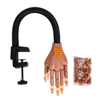 DIY Nail Art Hands Tool Practice Hand with Nail Tips Adjustable Nail Model Hands training Manicure manipulator Tool
DIY Nail Art Hands Tool Practice Hand with Nail Tips Adjustable Nail Model Hands training Manicure manipulator Tool
