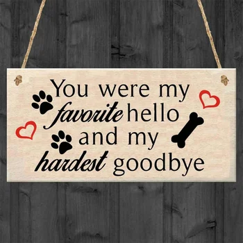 Dog Cat Pet Memorial Sign Plaque Rectangular Wooden Pet Tags You Were My Favorite Hello and My Hardest Goodbye Rustic Wall Decor
Dog Cat Pet Memorial Sign Plaque Rectangular Wooden Pet Tags You Were My Favorite Hello and My Hardest Goodbye Rustic Wall Decor