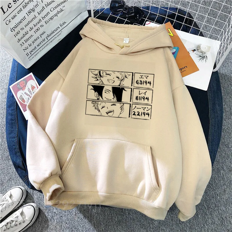 The Promised Neverland Hoodies Sweatshirt Women Harajuku Anime Printed Hoodies Streetwear Pullovers Graphic Hooded Streetwear
The Promised Neverland Hoodies Sweatshirt Women Harajuku Anime Printed Hoodies Streetwear Pullovers Graphic Hooded Streetwear