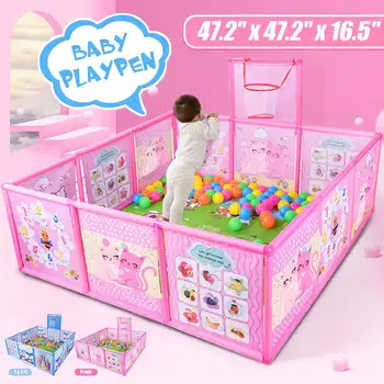 NEW Baby Playpen Fence Plastic Baby Safety Fence Pool Folding Guard Protection Safety Products With Shooting Basket
NEW Baby Playpen Fence Plastic Baby Safety Fence Pool Folding Guard Protection Safety Products With Shooting Basket