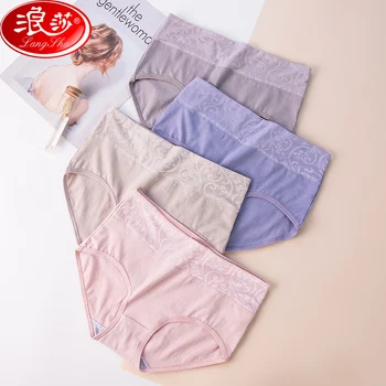 LANGSHA 4Pcs/lot High Waist Women's Panties Slimming Breathable Cotton Briefs Underwear Ladies Sexy Print Seamless Underpants 
LANGSHA 4Pcs/lot High Waist Women's Panties Slimming Breathable Cotton Briefs Underwear Ladies Sexy Print Seamless Underpants