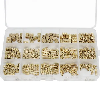 330Pcs Female Thread Knurled Nuts M2 M3 M4 M5 Brass Threaded Insert Round Injection Moulding Knurled Nuts Assortment Kit
330Pcs Female Thread Knurled Nuts M2 M3 M4 M5 Brass Threaded Insert Round Injection Moulding Knurled Nuts Assortment Kit