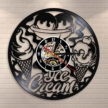 Ice Cream Shop Business Sign Wall Clock Kitchen Decoration Modern Design Ice Cream Cone Dessert Vintage Vinyl Record Wall Clock
Ice Cream Shop Business Sign Wall Clock Kitchen Decoration Modern Design Ice Cream Cone Dessert Vintage Vinyl Record Wall Clock