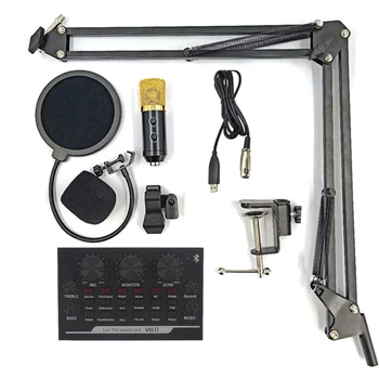AYETE BM 800 Studio Recording Condenser Microphone Mic For PC Computer Live Broadcasting KTV Kit bm 800 Mic+V8 Sound Card Set
AYETE BM 800 Studio Recording Condenser Microphone Mic For PC Computer Live Broadcasting KTV Kit bm 800 Mic+V8 Sound Card Set