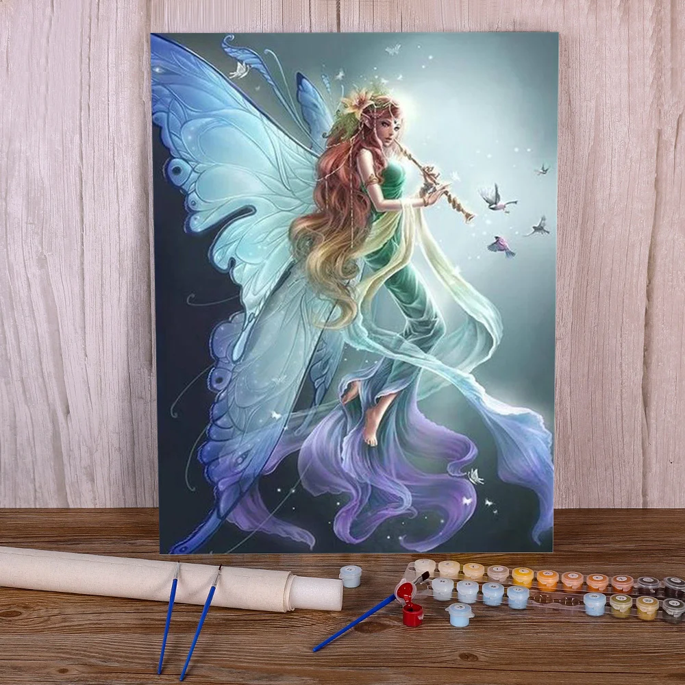 Angel Butterfly DIY Painting By Numbers Package Acrylic Paints 40*50 Canvas Pictures Wall Decoration Children Handicraft
Angel Butterfly DIY Painting By Numbers Package Acrylic Paints 40*50 Canvas Pictures Wall Decoration Children Handicraft