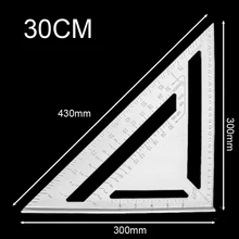 18/30cm Square Triangle Ruler Aluminum Alloy Triangle Angle Ruler Protractor Woodworking Measurement Tool Square Layout Gauge
18/30cm Square Triangle Ruler Aluminum Alloy Triangle Angle Ruler Protractor Woodworking Measurement Tool Square Layout Gauge