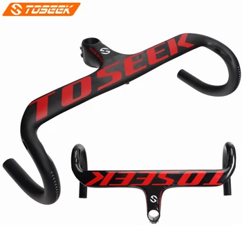 Full UD Carbon Road Bike Handlebar Integrated Bicycle Handlebar Stem Bent Bar 400/420/440mm Matte Gloss Red Logo 325g 
Full UD Carbon Road Bike Handlebar Integrated Bicycle Handlebar Stem Bent Bar 400/420/440mm Matte Gloss Red Logo 325g