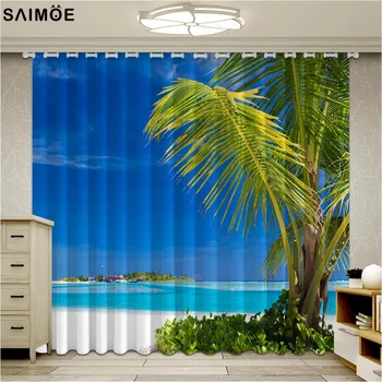 Sea Beach Curtain Living Room Green Tropical Plants Children Bedroom Curtains Modern Scenery Curtain Kitchen Ultra Micro Shading
Sea Beach Curtain Living Room Green Tropical Plants Children Bedroom Curtains Modern Scenery Curtain Kitchen Ultra Micro Shading