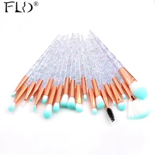 FLD 20 個プロフェッショナルまつげメイクブラシセットアイシャドウブラシ眉ブラシファンデーションマスカラブラシ化粧品ツールキット(China)