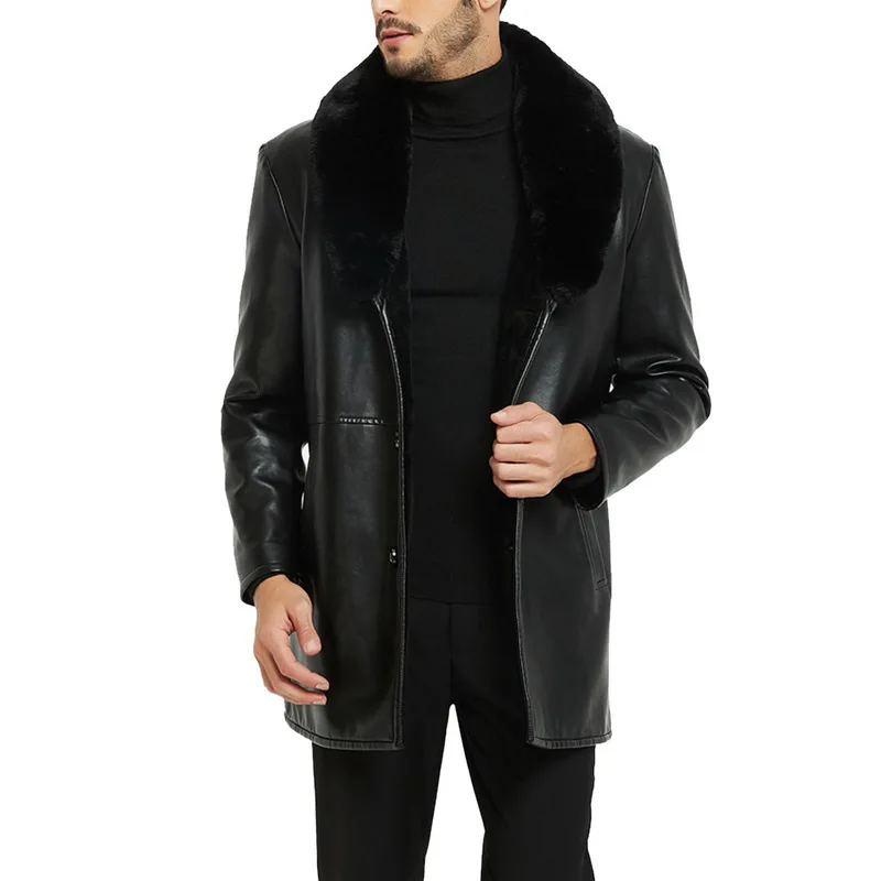 PUIMENTIUA Winter Motorcycle Male Leather Jackets Men Windbreaker PU Jackets Male Outwear Warm PU Baseball Jackets Size 4XL 2019
PUIMENTIUA Winter Motorcycle Male Leather Jackets Men Windbreaker PU Jackets Male Outwear Warm PU Baseball Jackets Size 4XL 2019