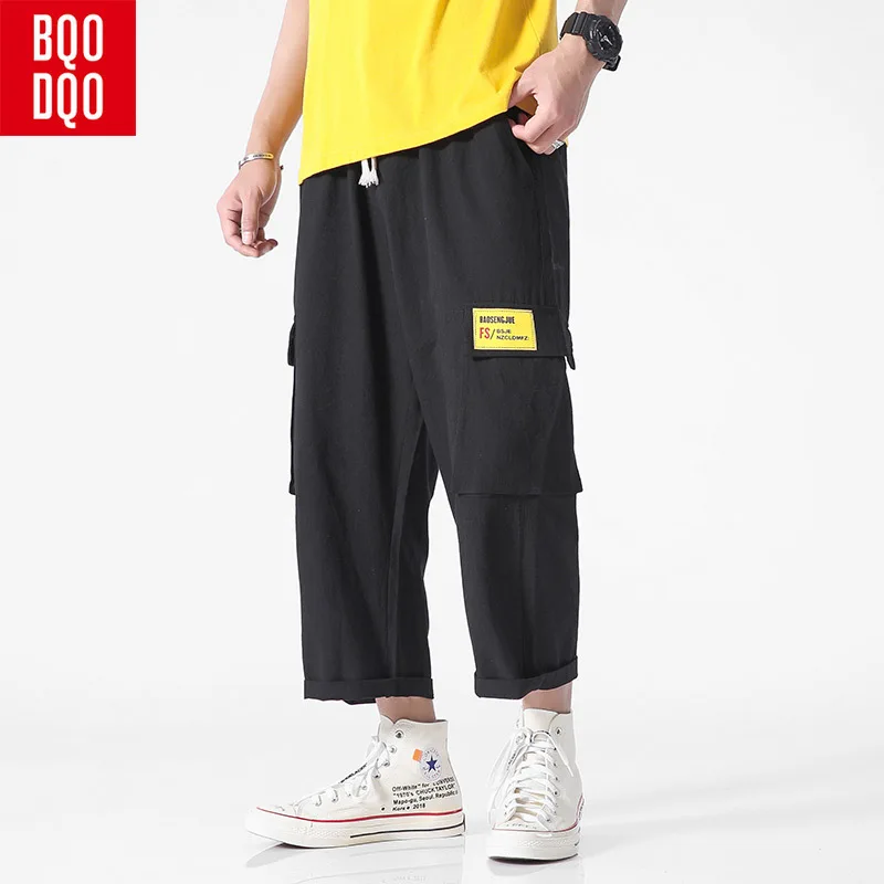 BQODQO 2019 Pants For Men Cotton Drawstring Trouser Solid color Sports Summer Fashion Trouser Streetwear Hip Hop Loose Oversized
BQODQO 2019 Pants For Men Cotton Drawstring Trouser Solid color Sports Summer Fashion Trouser Streetwear Hip Hop Loose Oversized